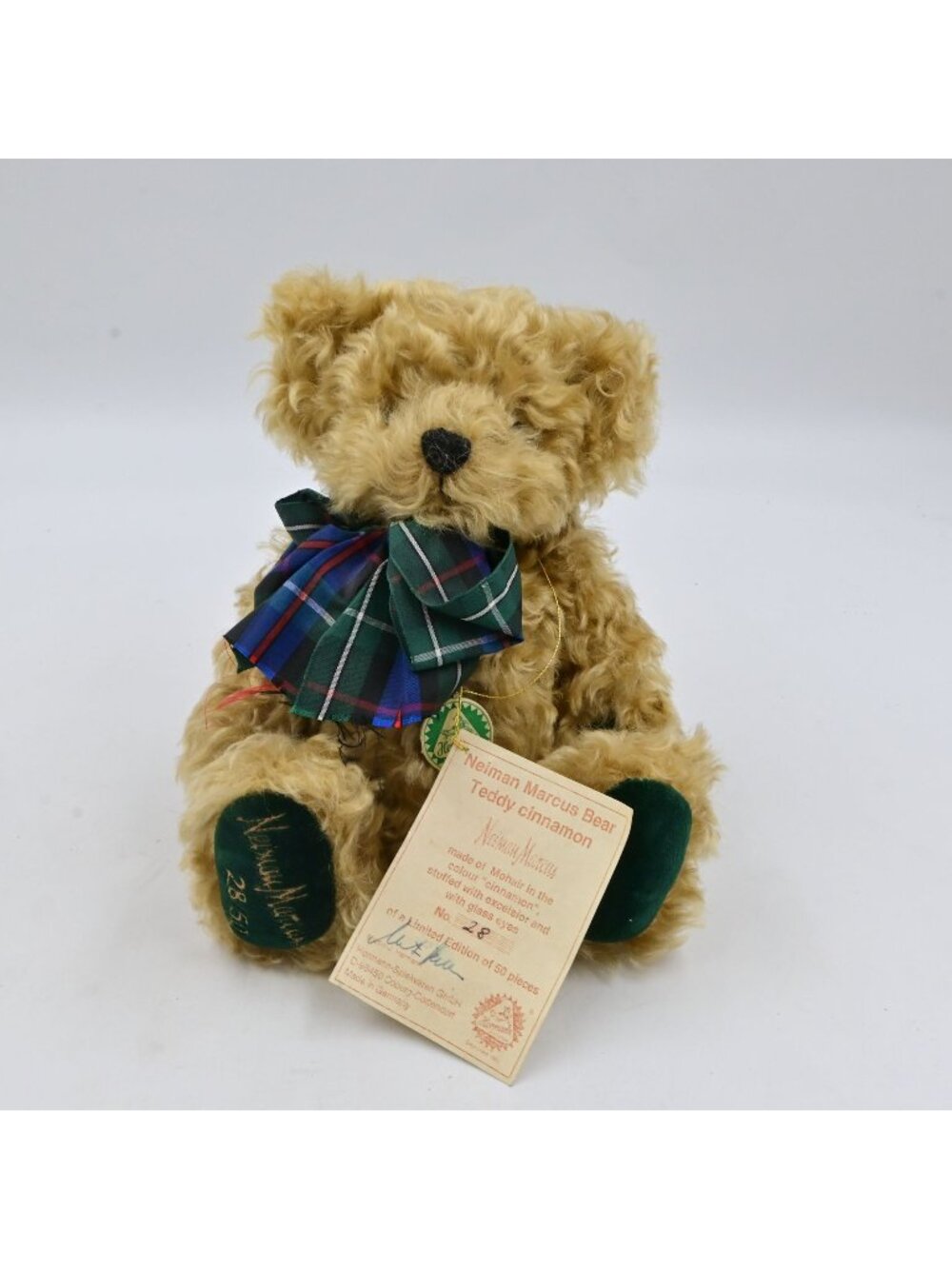 Neiman Marcus Teddy Cinnamon Hermann Mohair Teddy Bear Limited Edition #28